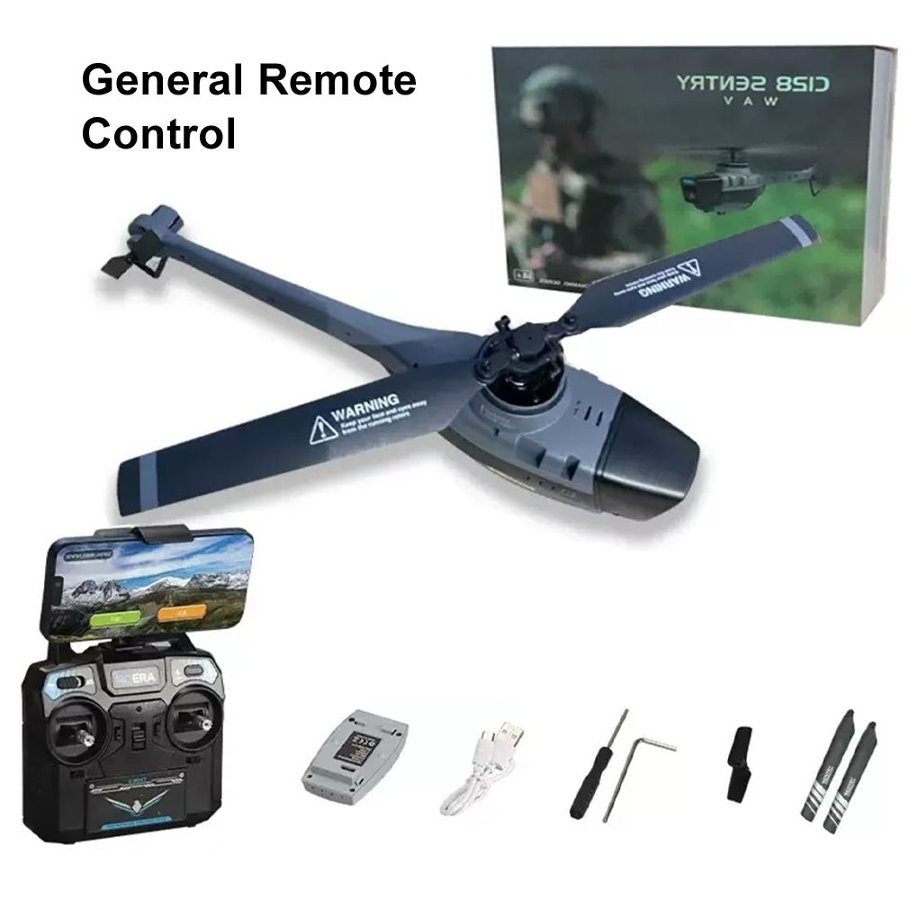Drone Vs Rc Helicopter - C128 RC Hubschrauber 4 Propeller 1080P