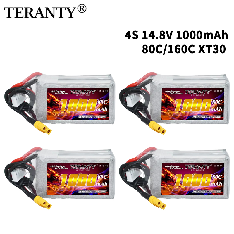 Nano Quad Fpv - TERANTY 4S 1000mAh 14,8V 80C/160C Lipo-Akku