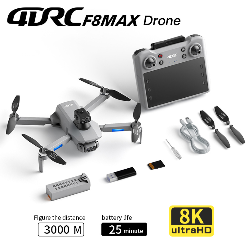 Drone Rc Gps - F8 MAX GPS-Drohne, professionelle 8K-Kamera, 5G