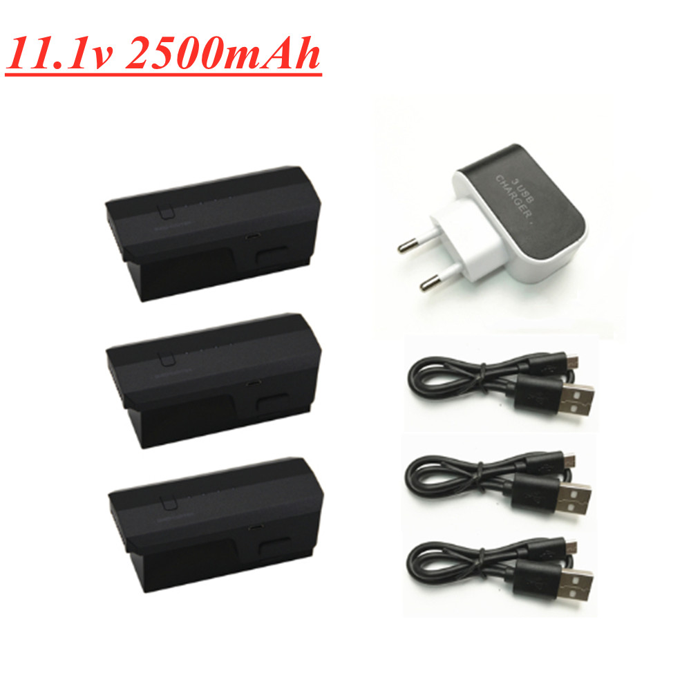 11,1 v 2500 mah Lipo Batterie  – Drone Sjrc Bewertung und Preis