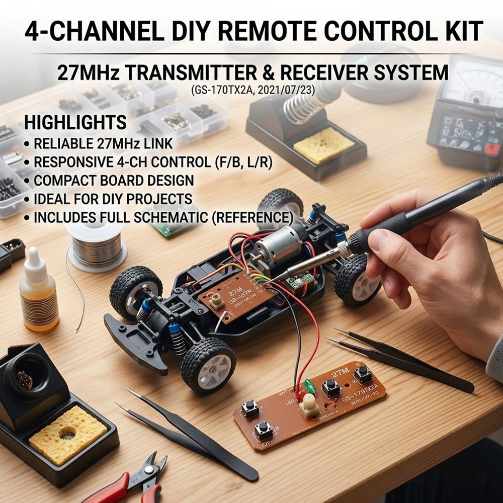 27MHz Fernbedienungs-Set 4-Kan – Joystick Rc Drone Bewertung und Preis