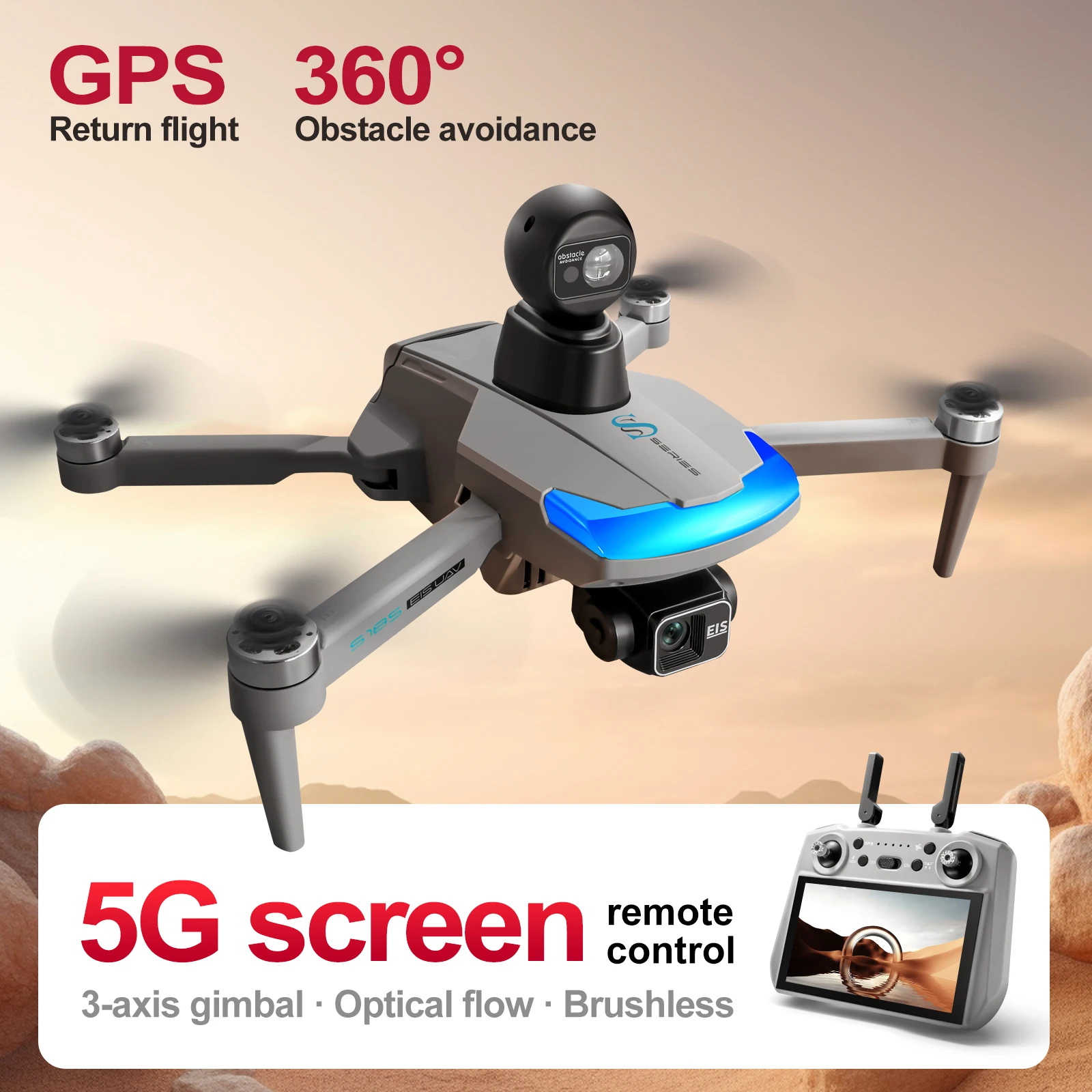 S185 Professionelle Drohne 2,7 – Drone Gps Rc Tt36 Bewertung und Preis