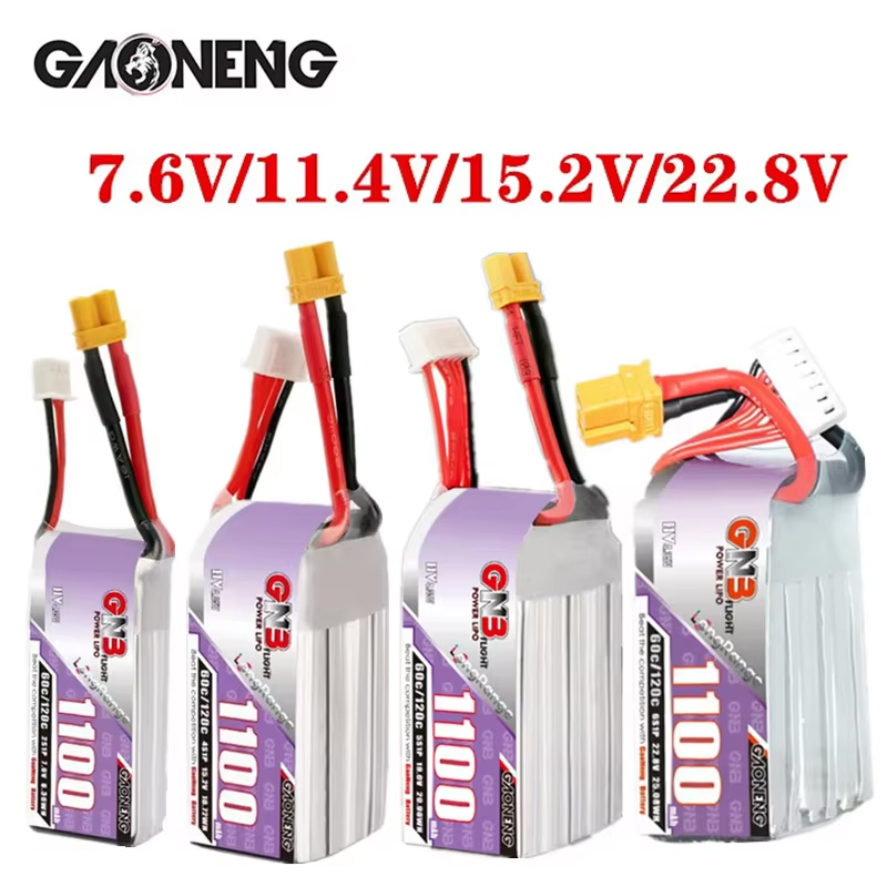 GNB 1100 mAh 2S 3S 4S 6S 60C/1 – Nano Quad Fpv Bewertung und Preis
